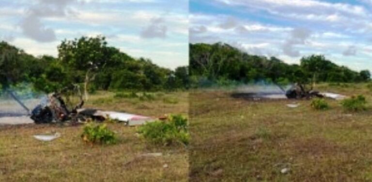 Avião de pequeno porte cai na Bahia; uma pessoa morreu e outra ficou ferida