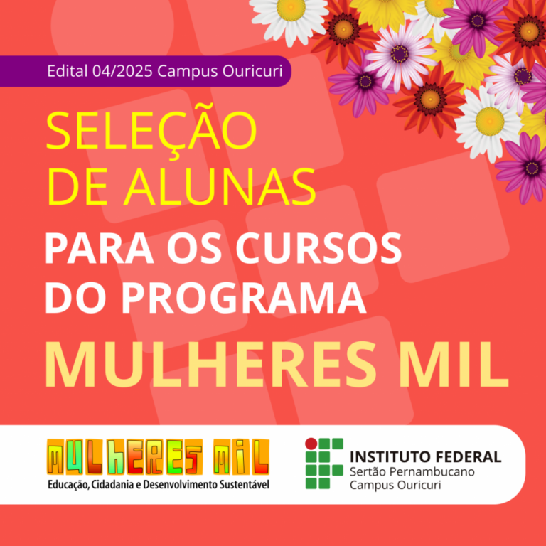 Campus Ouricuri do IFSertãoPE oferece 121 vagas em cursos de qualificação profissional para mulheres