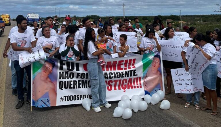 Familiares e amigos do jovem Elias de Souza Santos realizarão protesto e pedido de justiça, vítima de um acidente de trânsito no viaduto da rodovia Transnordestina  